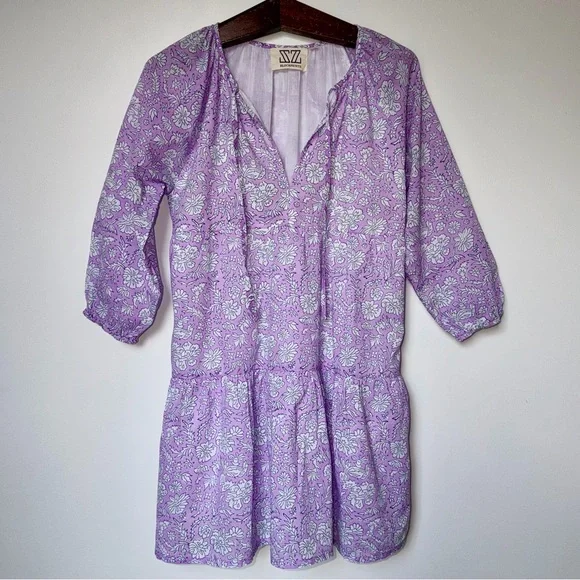 Tuckernuck Exclusive Violet and Indigo Nila Dali Dress by SZ Blockprints - Picture 6 of 13